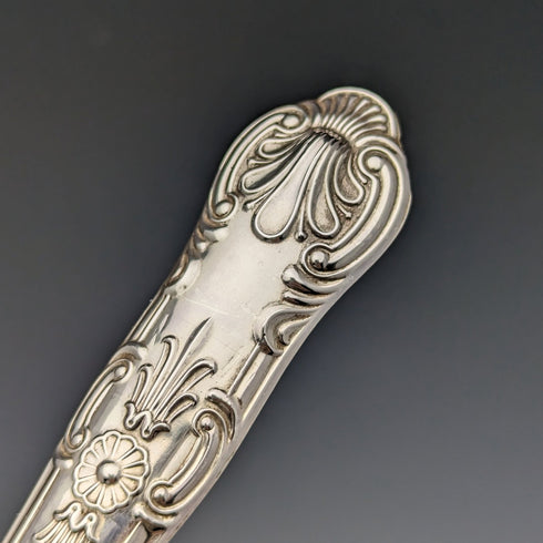 1973 British Vintage Sterling Silver Handle Steak Cutlery 6 Pair Set Boxed Harrison Brothers